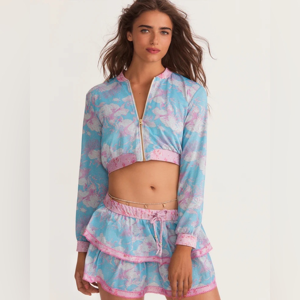 LoveShackFancy x Hurley cropped jacket
